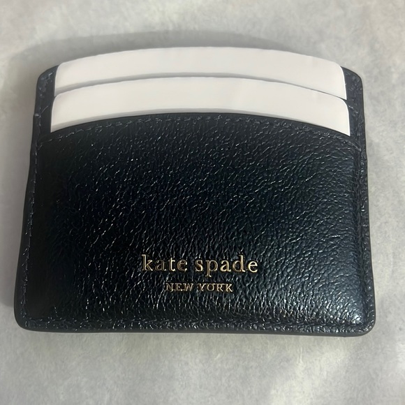 NWT Kate Spade sparkly blue card wallet - Picture 1 of 6